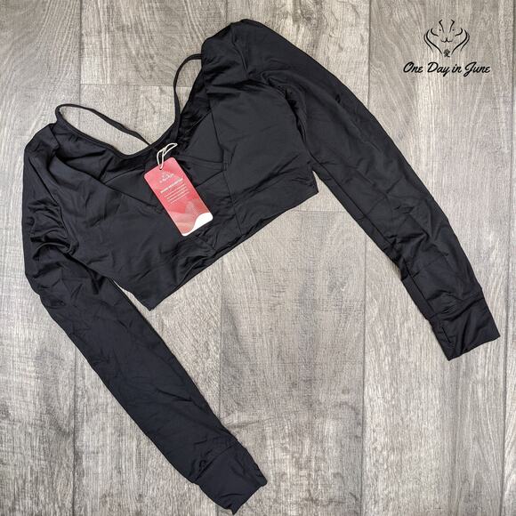 As Rose Rich Long Sleeve Crop Top Size S - Picture 4 of 4